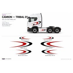 Kit Stickers Camion Tribal - Déco Poids Lourd | Fun-Stickers.fr