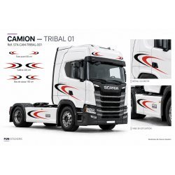 Kit Stickers Camion Tribal - Déco Poids Lourd | Fun-Stickers.fr