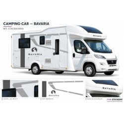 camping car mobile home caravan bavaria Kit sticker sticker