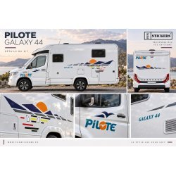 Kit 44 Autocollants Camping-Car Pilote Galaxy | Fun Stickers