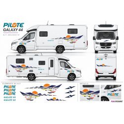Kit 44 Autocollants Camping-Car Pilote Galaxy | Fun Stickers