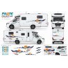 Kit 44 Autocollants Camping-Car Pilote Galaxy | Fun Stickers