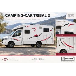 camping car mobile home caravan tibal Kit sticker sticker
