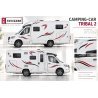 camping car mobile home caravan tibal Kit sticker sticker