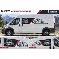 Kit Adventure Montagne Fiat Ducato Camping-Car | Fun Stickers