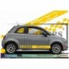 Fiat 500 kit autocollant bas de caisse design damier et logo Fun Stickers