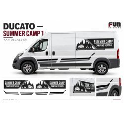 Kit Adventure Summer Camping Fiat Ducato Complet | Fun Stickers