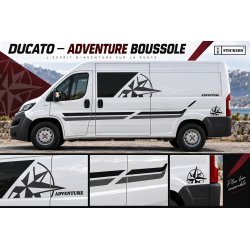 copy of Fiat ducato Camper adventure kit -  GRIS - Kit Complet - voiture Sticker Autocollant Graphic Decals