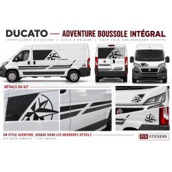 Kit Déco Aventure Rose des Vents Fourgon Aménagé | Fun Stickers