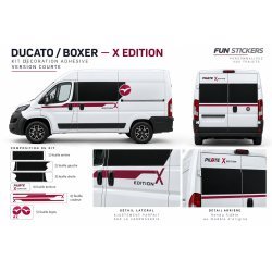 Autocollant Fiat Ducato Fourgon – Style Pilote X Edition