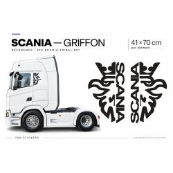 Scania griffin decals – 41 × 70 cm pair