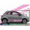 Fiat 500 kit autocollant bas de caisse design damier et logo Fun Stickers