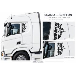 Stickers Scania griffon – paire 41 × 70 cm