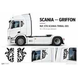 Stickers Scania griffon – paire 41 × 70 cm