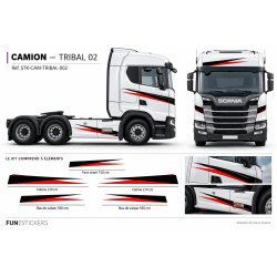 Truck Tribal 02 decal kit – cab and lower body