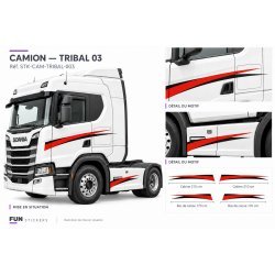 Truck Tribal 03 decal kit – 4 side graphics