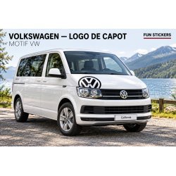 VW bonnet logo sticker – 50 cm diameter