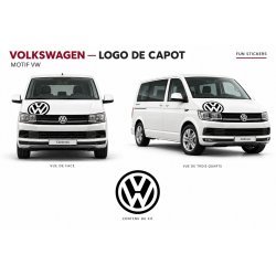 VW bonnet logo sticker – 50 cm diameter
