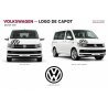 VW bonnet logo sticker – 50 cm diameter