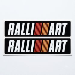 Stickers Ralliart 25 cm – lot de 2 autocollants