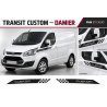 Bandes Damier Ailes Ford Transit Stickers Tuning | Fun Stickers