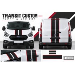 Bandes Ford Transit Custom Design Tricolore – Kit Complet
