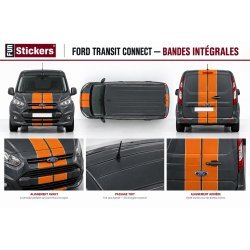Kit Complet Bandes Latérales Ford Transit Connect | Fun Stickers