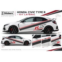 Kit Complet Autocollants Honda Civic Type R Décoratifs | Fun Stickers
