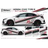 Kit Complet Autocollants Honda Civic Type R Décoratifs | Fun Stickers