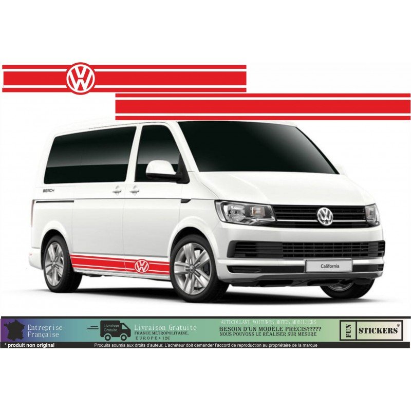 Van VW Volkswagen T4 T5 T6 Kit Low Band stickers