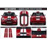 copy of Mini one cooper 2 Bandes capots -Kit Complet - voiture Sticker Autocollant Graphic Decals