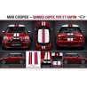 Kit Complet Bandes Capot Toit Hayon Mini Cooper One | Fun Stickers