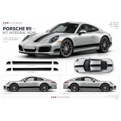 Kit Doubles Bandes Intégrales Porsche Autocollant | Fun Stickers
