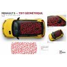 Renault 5 E-Tech side stripe and roof decal kit – clean look