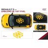 Renault 5 E-Tech side stripe and roof decal kit – racing style