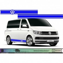 Autocollants Bas de Caisse Van – Design Kepler Noir – Compatibles vw volkswagen Transporter T5/T6