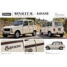 Bandes Fines Latérales Renault 4L Savane | Fun Stickers