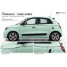 Bandes Fines Laterales Renault Twingo 3 | Stickers Autocollants