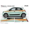 copy of Renault twingo decorative side bands - Tuning Sticker Sticker Sticker Graphic Decals