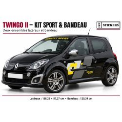 Kit Complet Sport Renault Twingo Autocollant Tuning | Fun Stickers