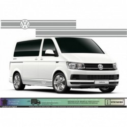 Autocollants Bas de Caisse Van – Design Kepler Noir – Compatibles vw volkswagen Transporter T5/T6