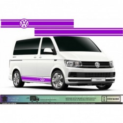 Autocollants Bas de Caisse Van – Design Kepler Noir – Compatibles vw volkswagen Transporter T5/T6