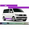 Autocollants Bas de Caisse Van – Design Kepler Noir – Compatibles vw volkswagen Transporter T5/T6