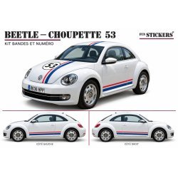 Kit Bandes Tricolores Choupette N°53 Stickers | Fun Stickers