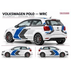 Kit WRC Intégral 3 Faces Complètes VW Polo | Fun Stickers