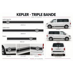 Van VW Volkswagen T4 T5 T6 Kit Low Band stickers