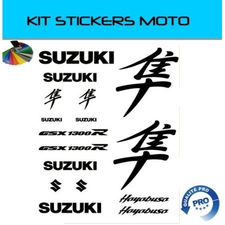 Suzuki Hayabusa logo and lettering decal kit