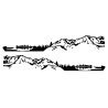 Kit stickers fourgon – montagne, forêt et lac