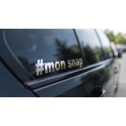 Personalised username sticker – chrome effect