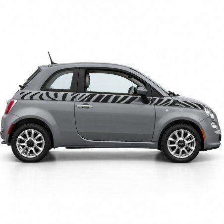 Kit stickers Fiat 500 – bandes latérales zèbre